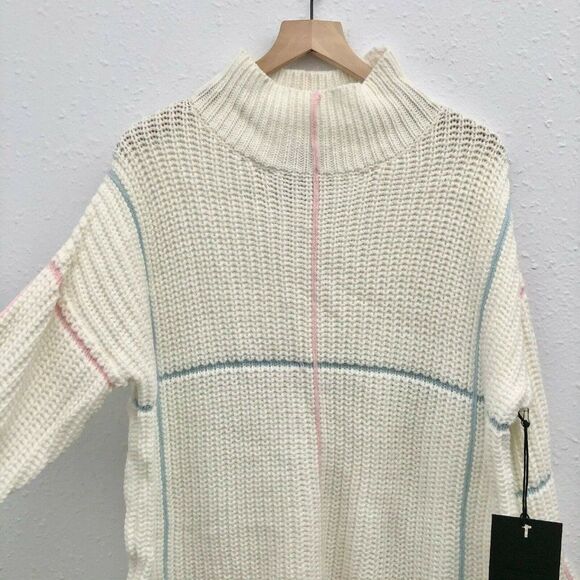 New UNIF White Chunky Sweater - Size S - Picture 2 of 5
